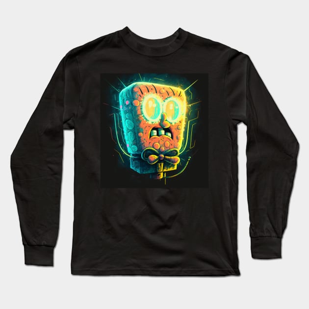 Concept Art anime funny spongebob Long Sleeve T-Shirt by DreamMeArt